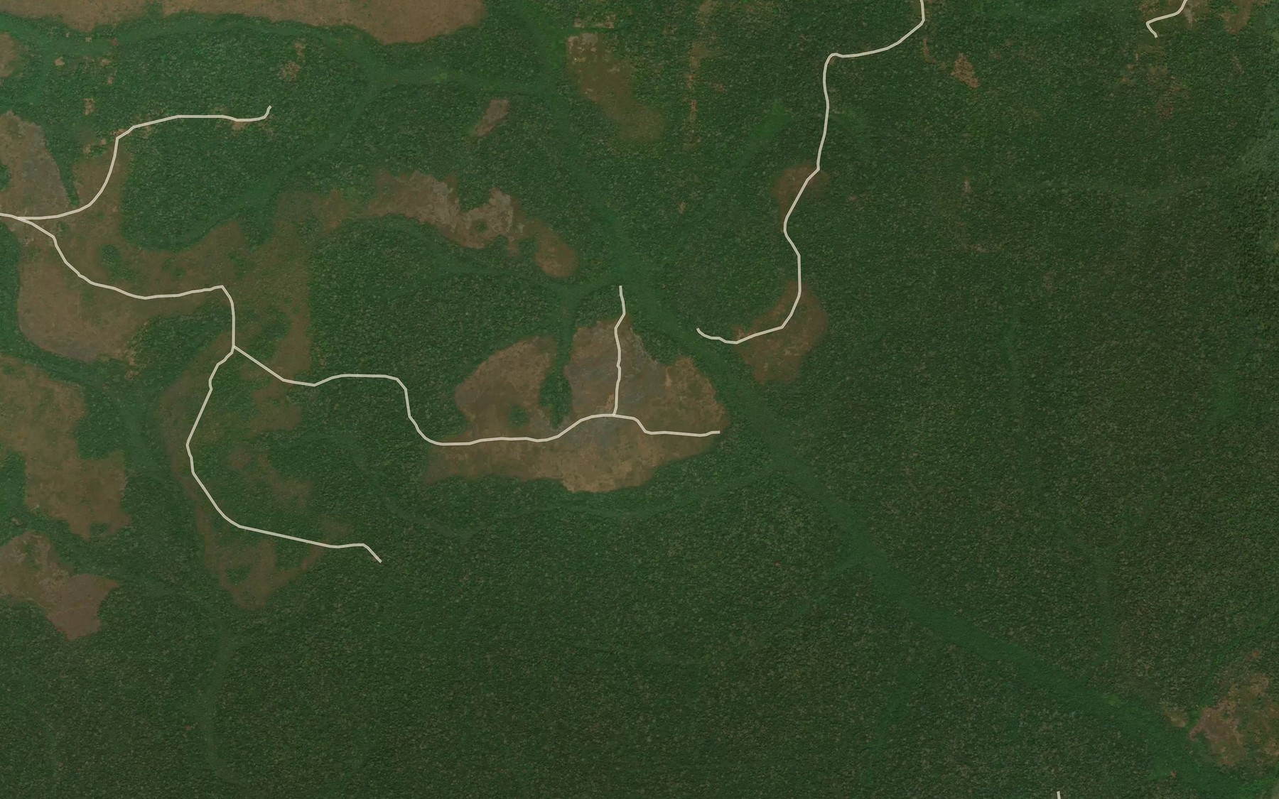 Satellite map of the Ngobo