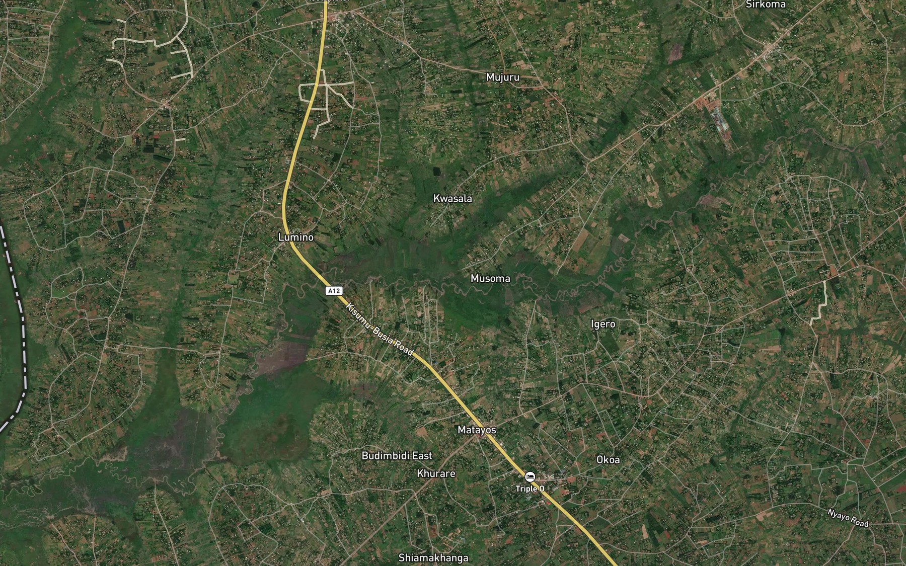 Satellite map of the Nalyu