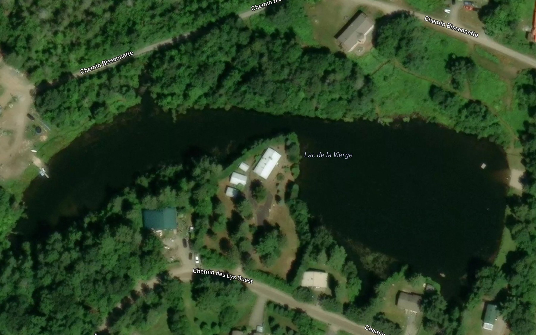 Satellite map of the Lac de la Vierge