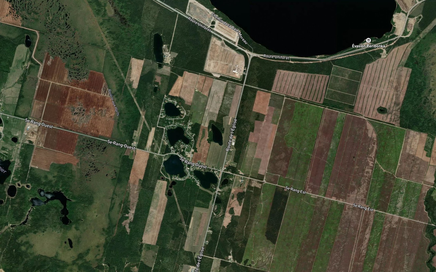 Satellite map of the Lac Maltais
