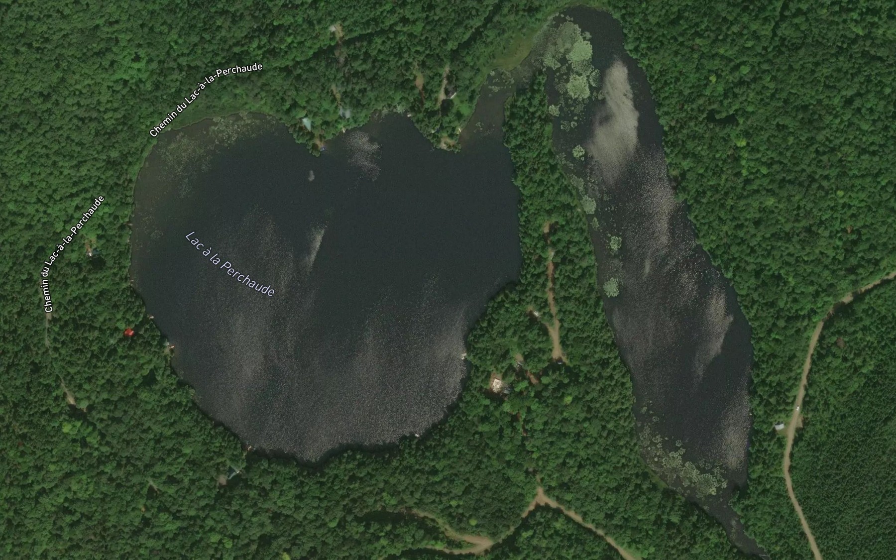Satellite map of the Lac a la Perchaude