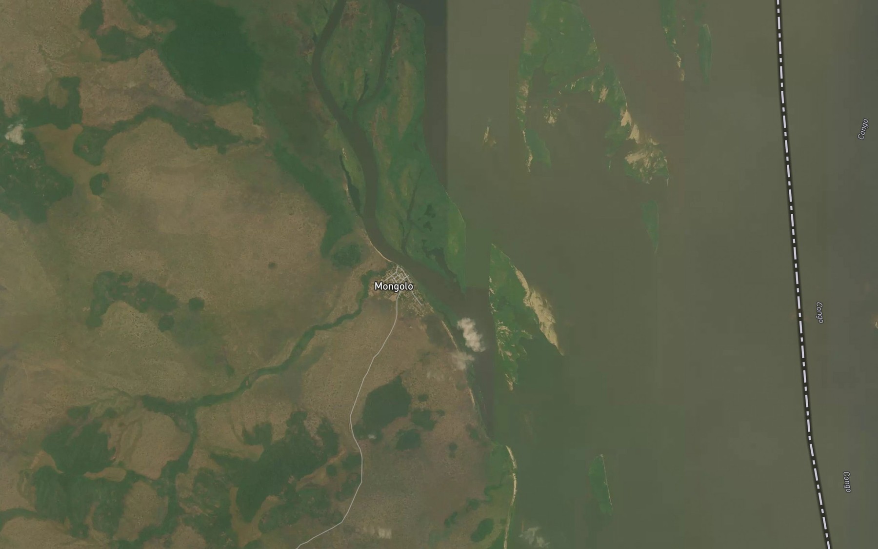 Satellite map of the Eloua