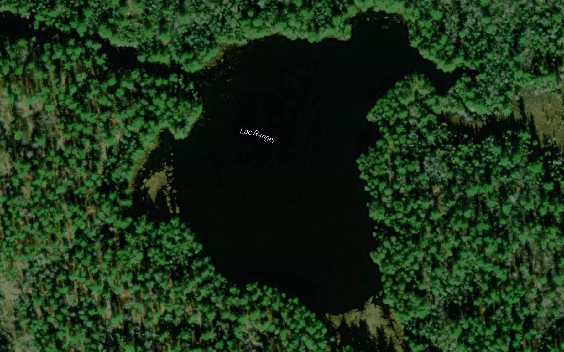 Satellite map of the Lac Ranger