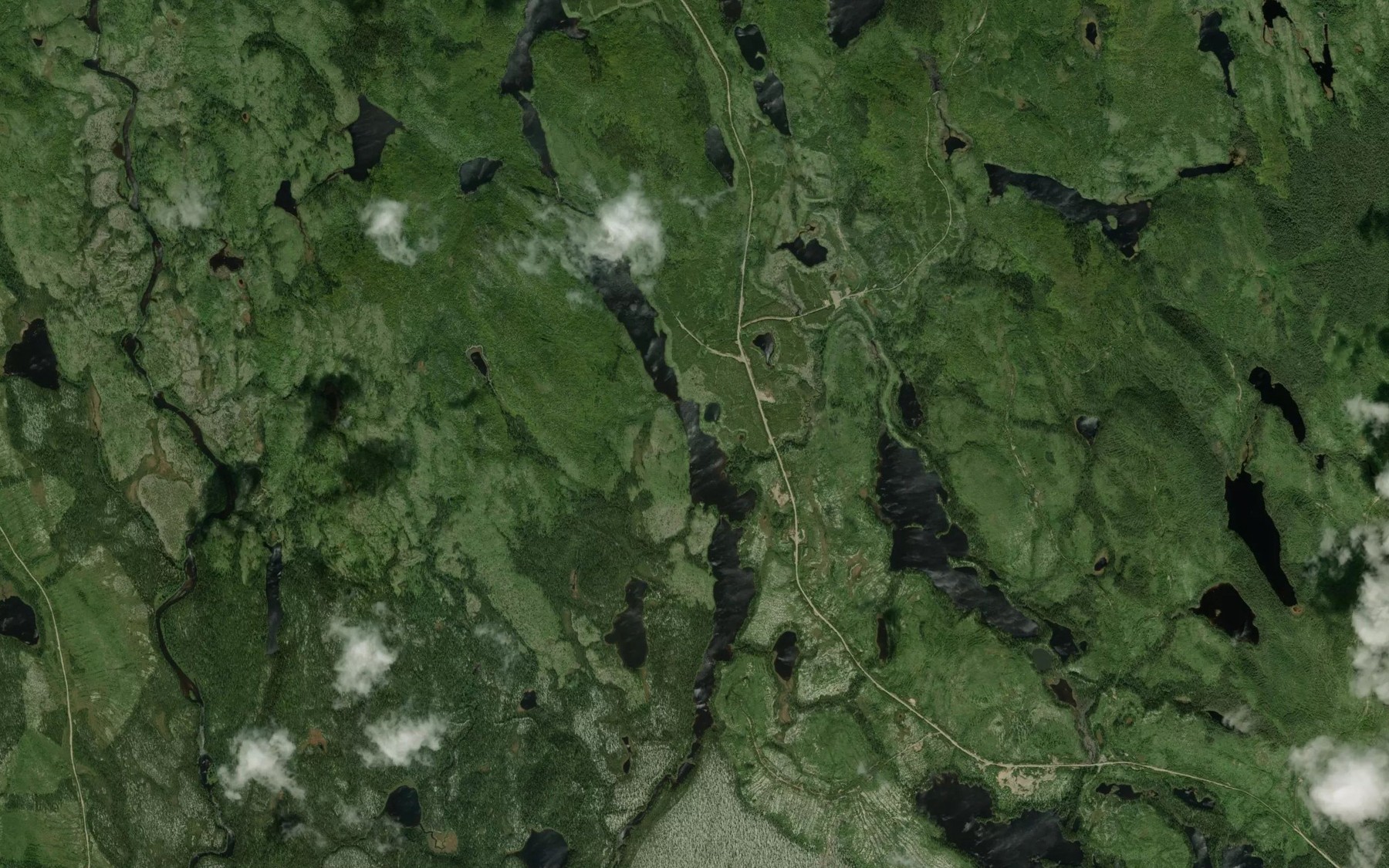 Satellite map of the Lac du Beaver Nord-Est