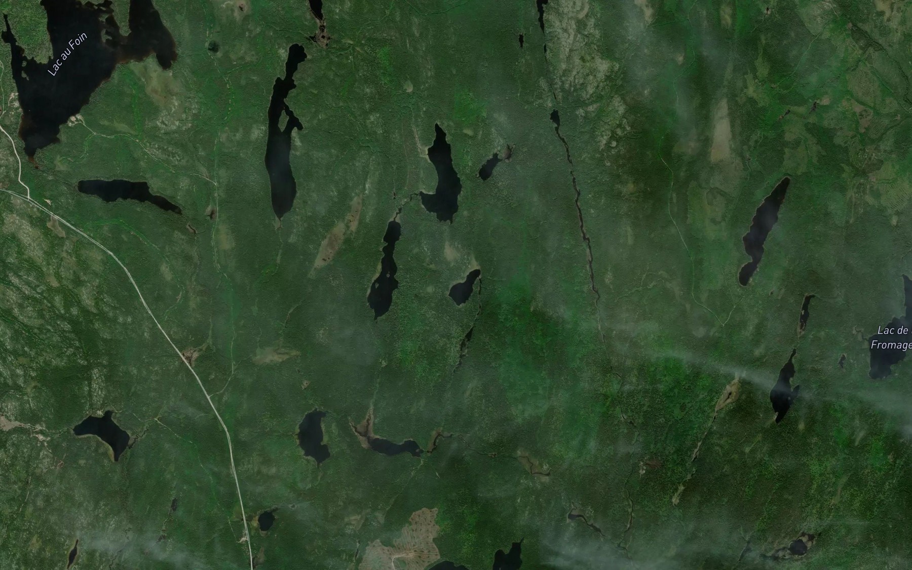 Satellite map of the Lac des Scarabees