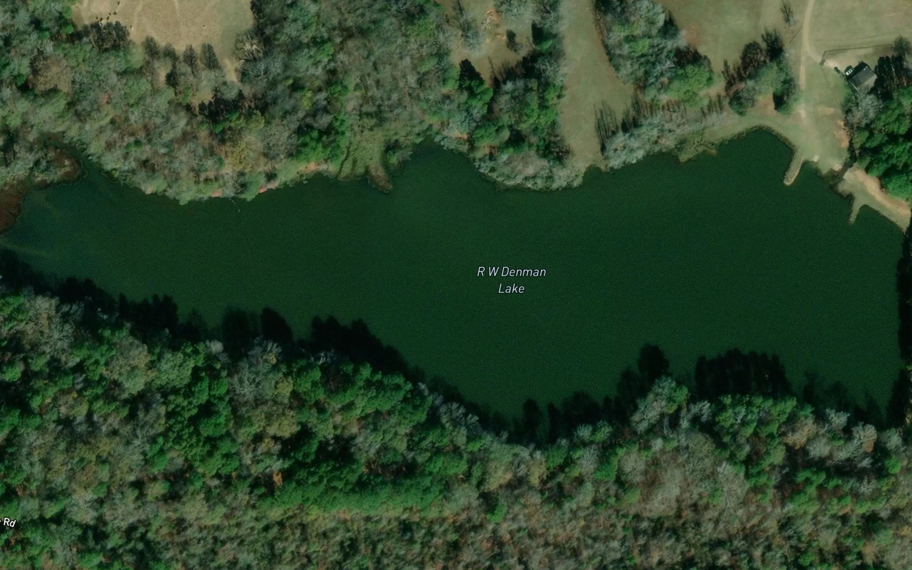 Satellite map of the R W Denman Lake