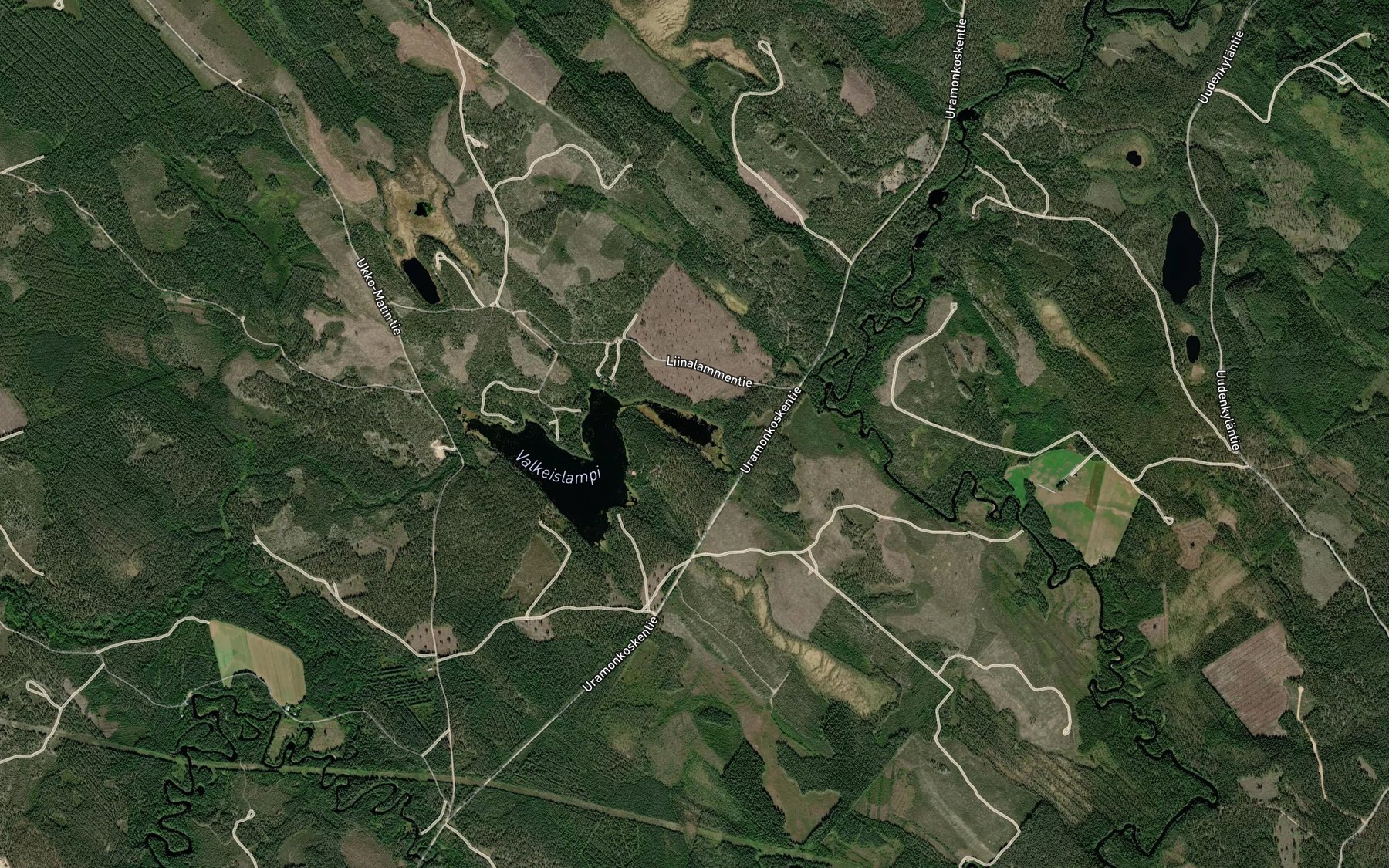Satellite map of the Heina-Valkeinen