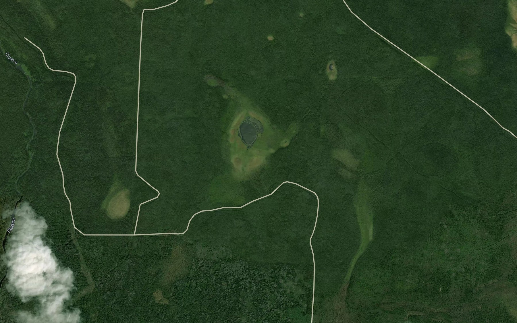 Satellite map of the Ozero Pertochko