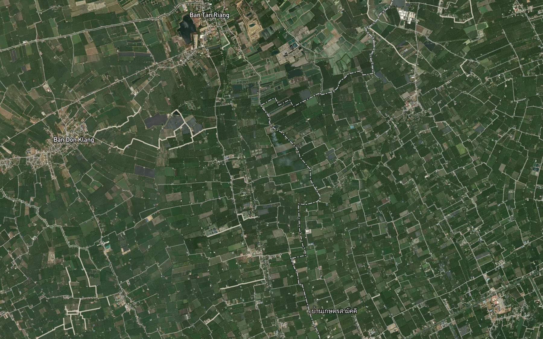 Satellite map of the Khlong Phraya Rat Rong Muang