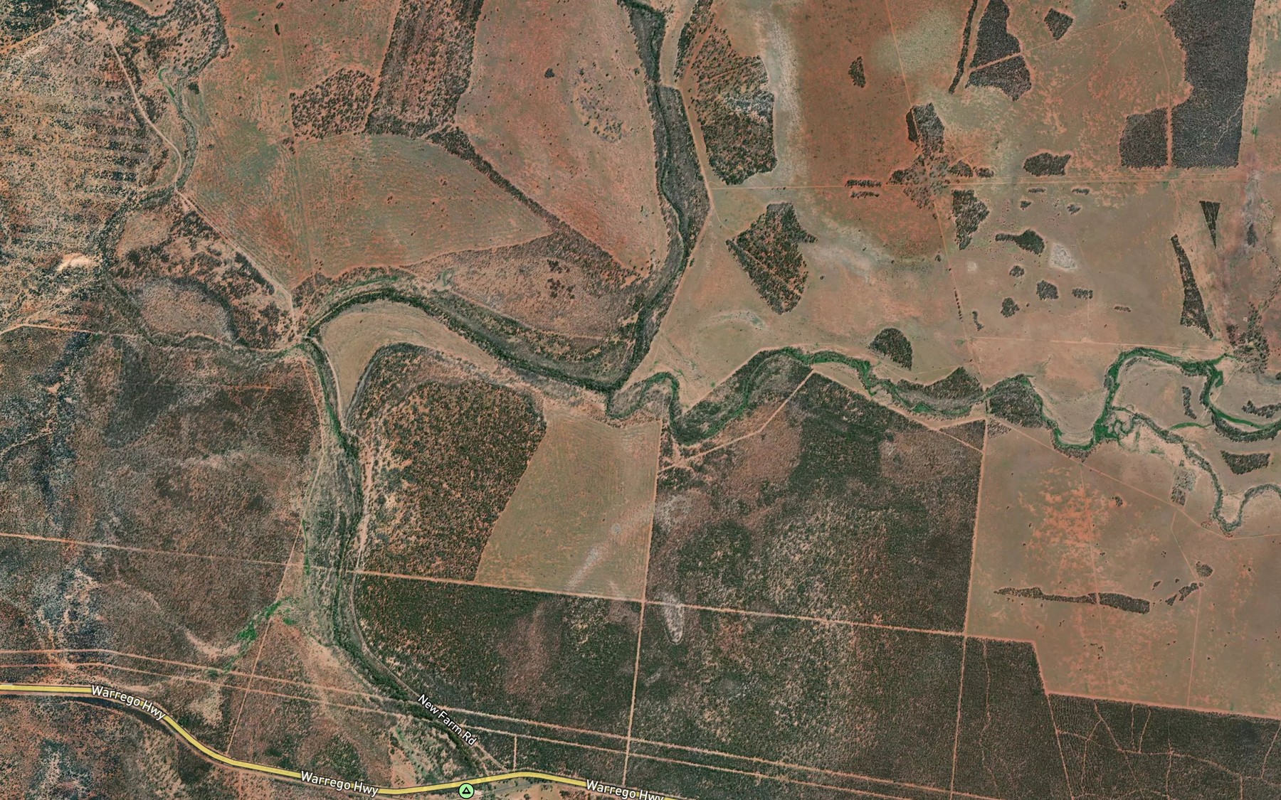 Satellite map of the Mooloothulla Creek