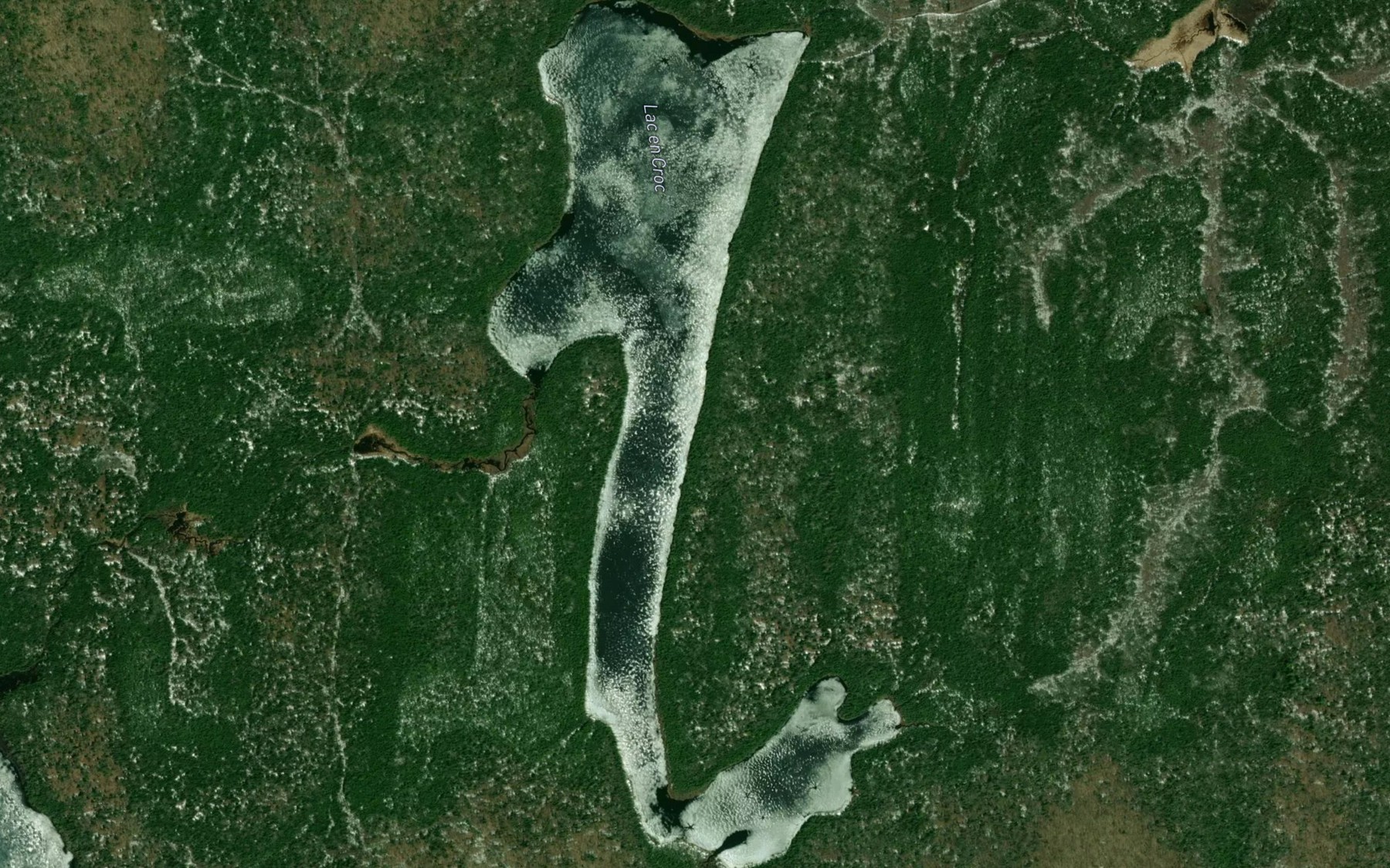 Satellite map of the Lac en Croc
