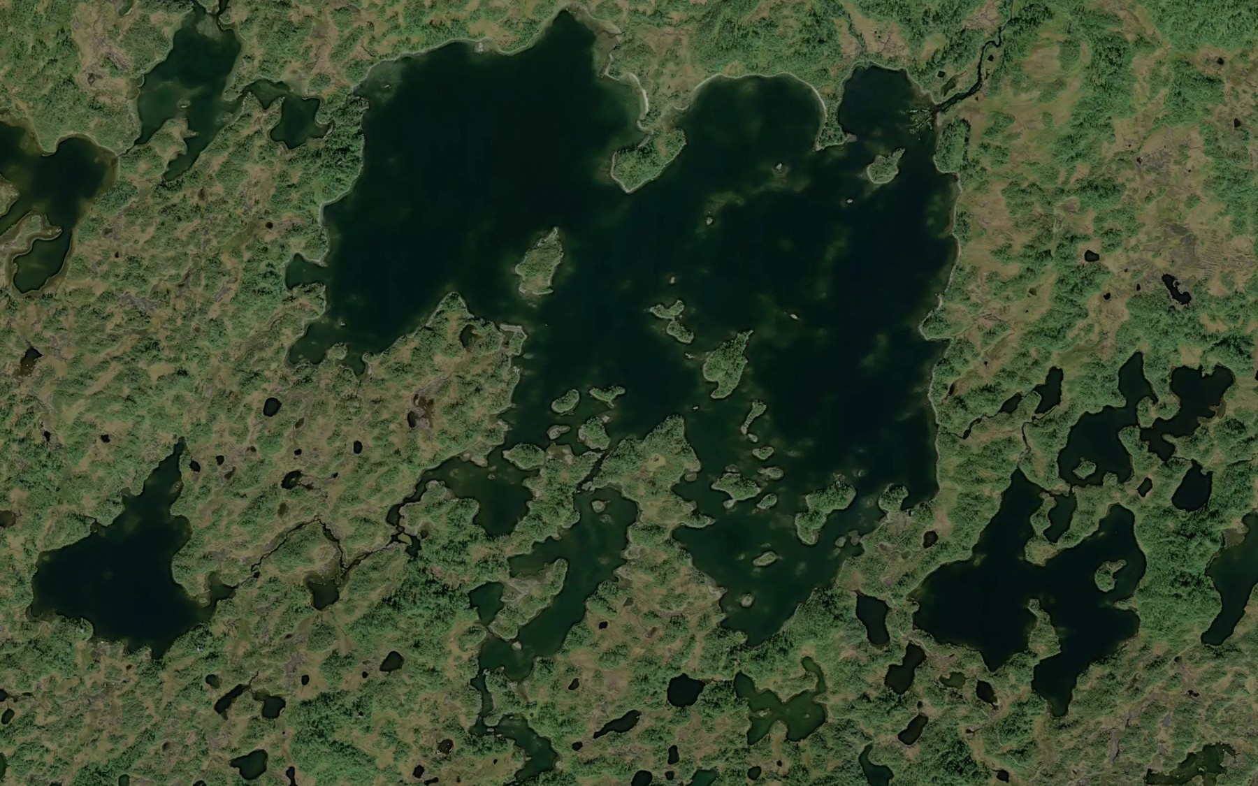 Satellite map of the Austre Rekaren