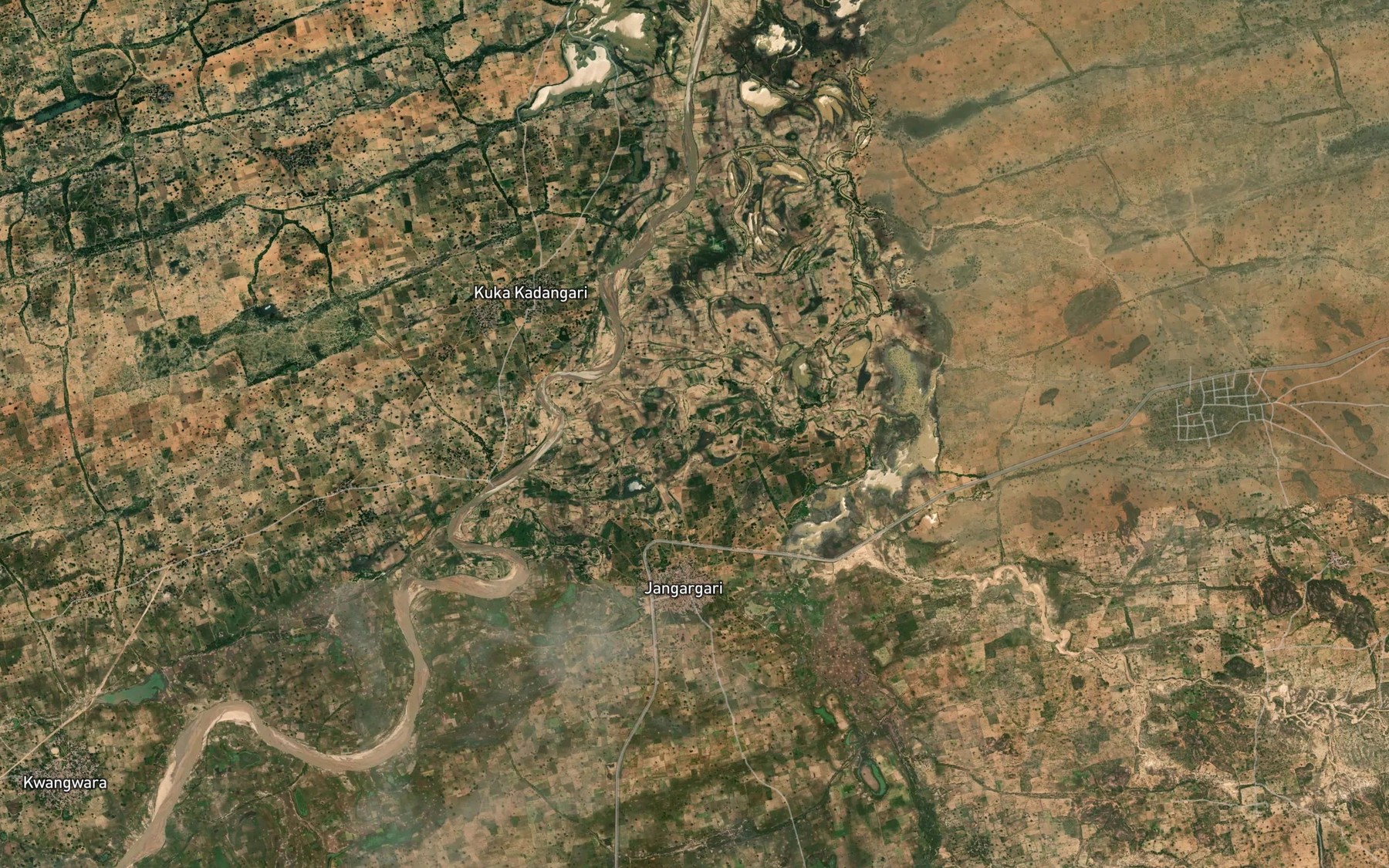 Satellite map of the Dogwalo