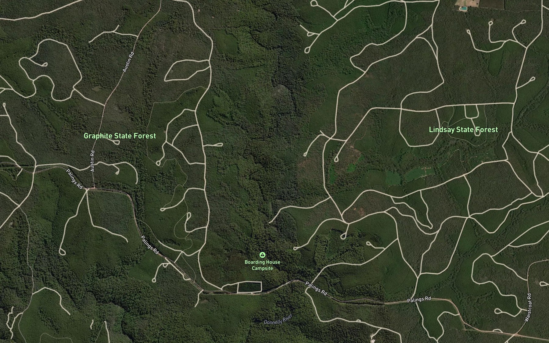 Satellite map of the Big Brook