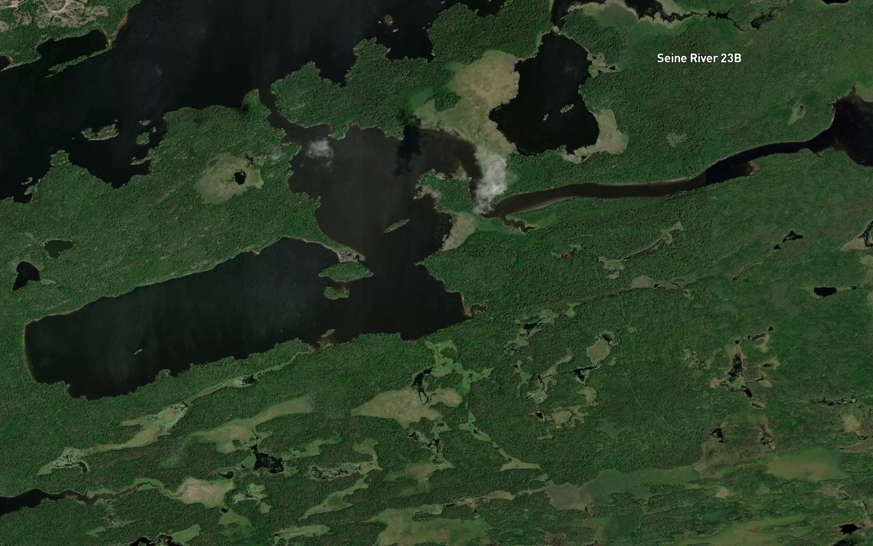 Satellite map of the Devils Elbow