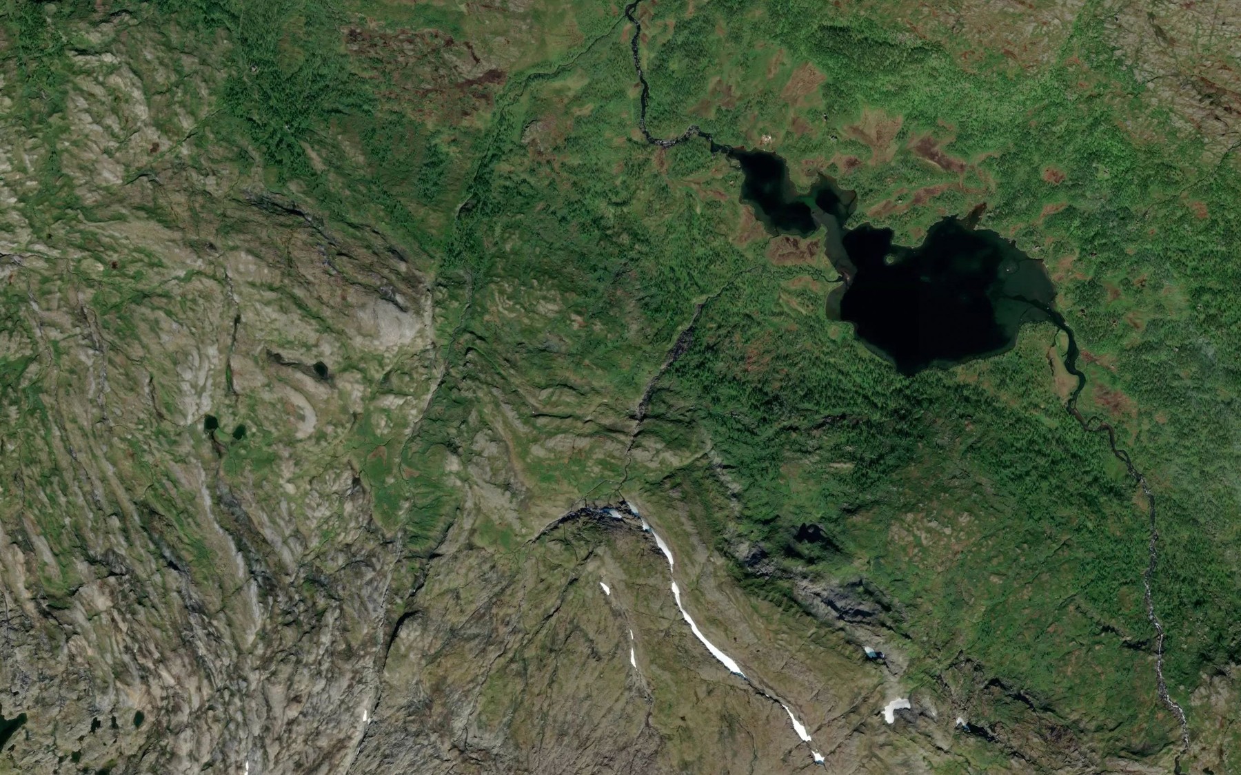 Satellite map of the Morenebekken