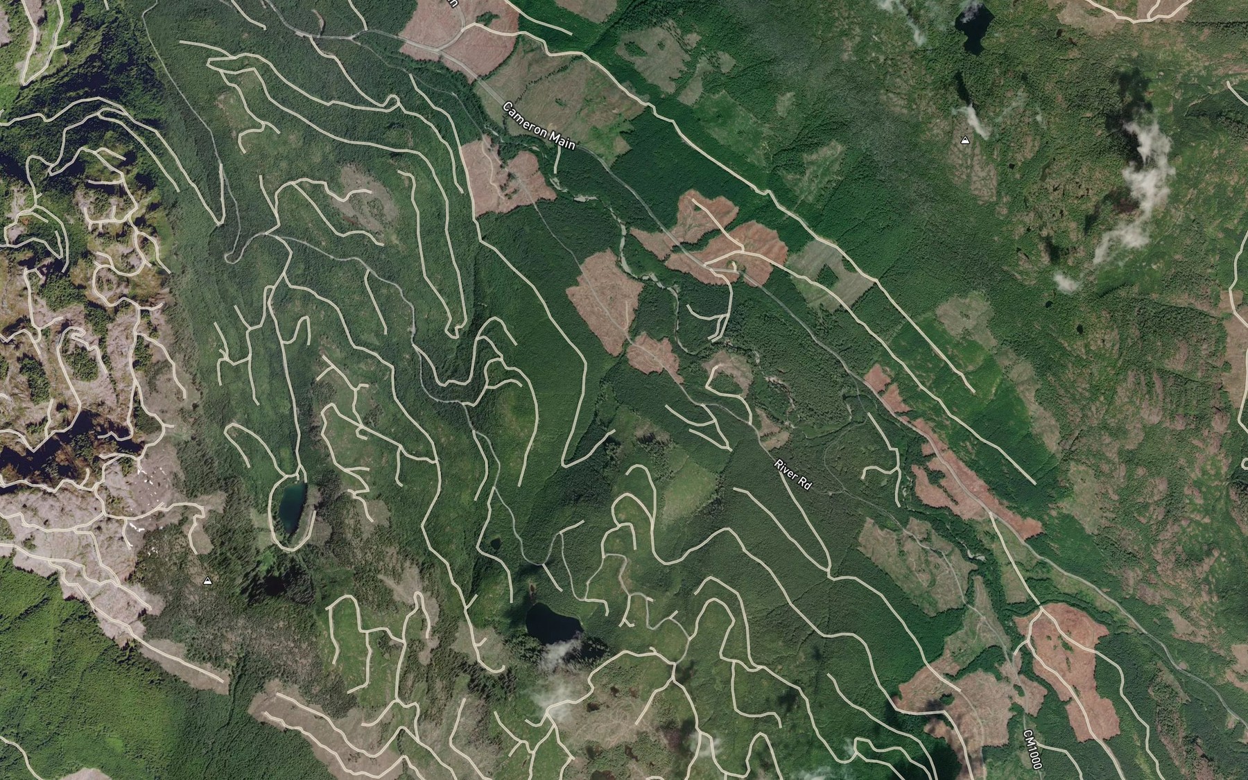 Satellite map of the Kammat Creek