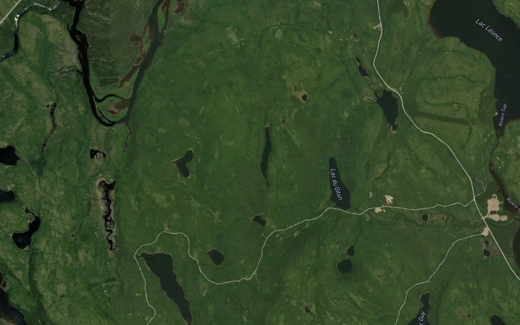 Satellite map of the Lac du Soleil