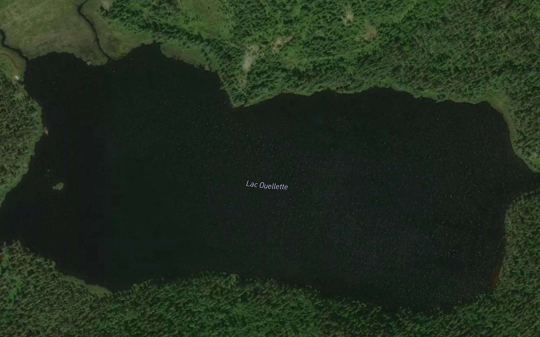 Satellite map of the Lac Ouellette