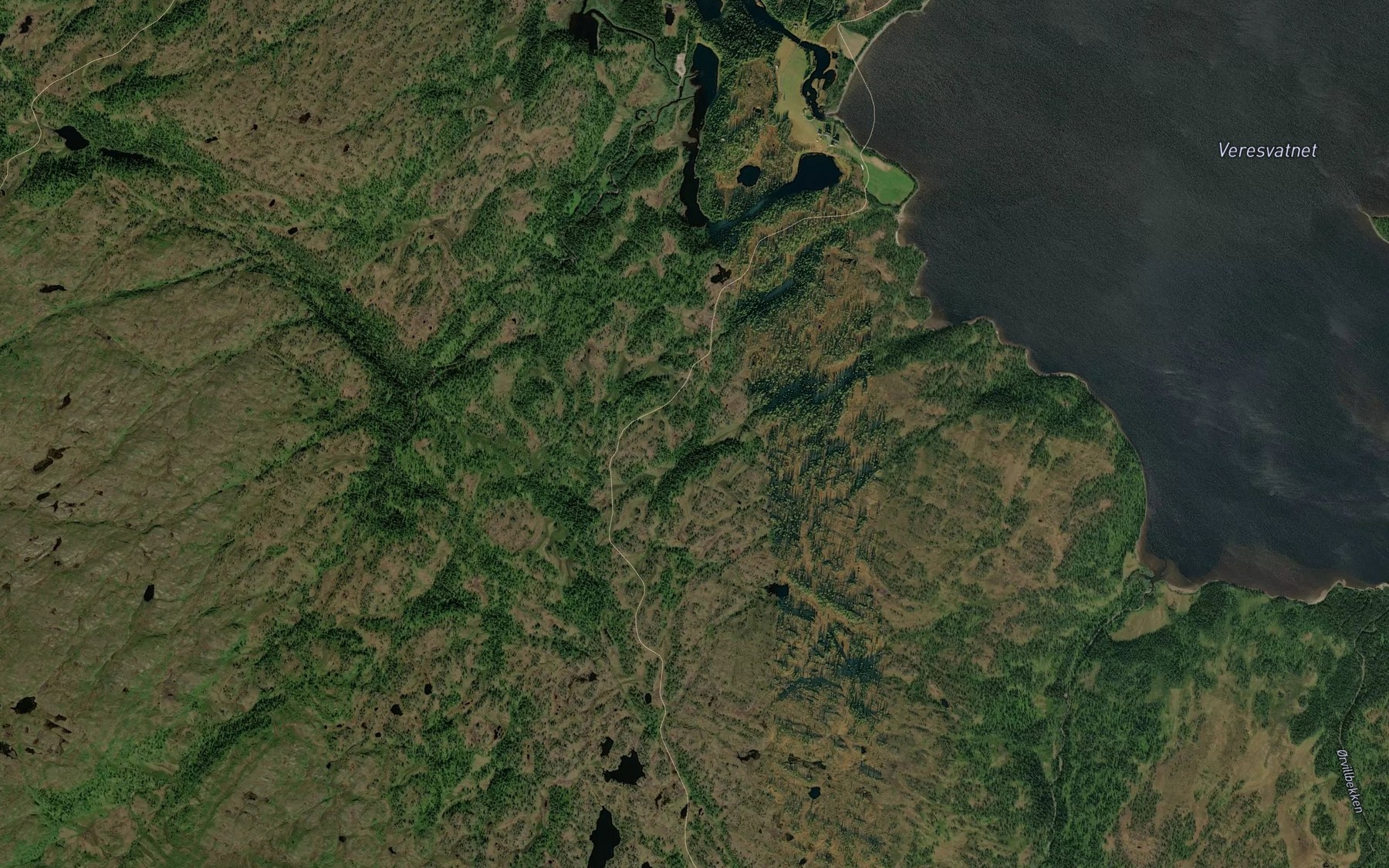 Satellite map of the Korstjonnbekken