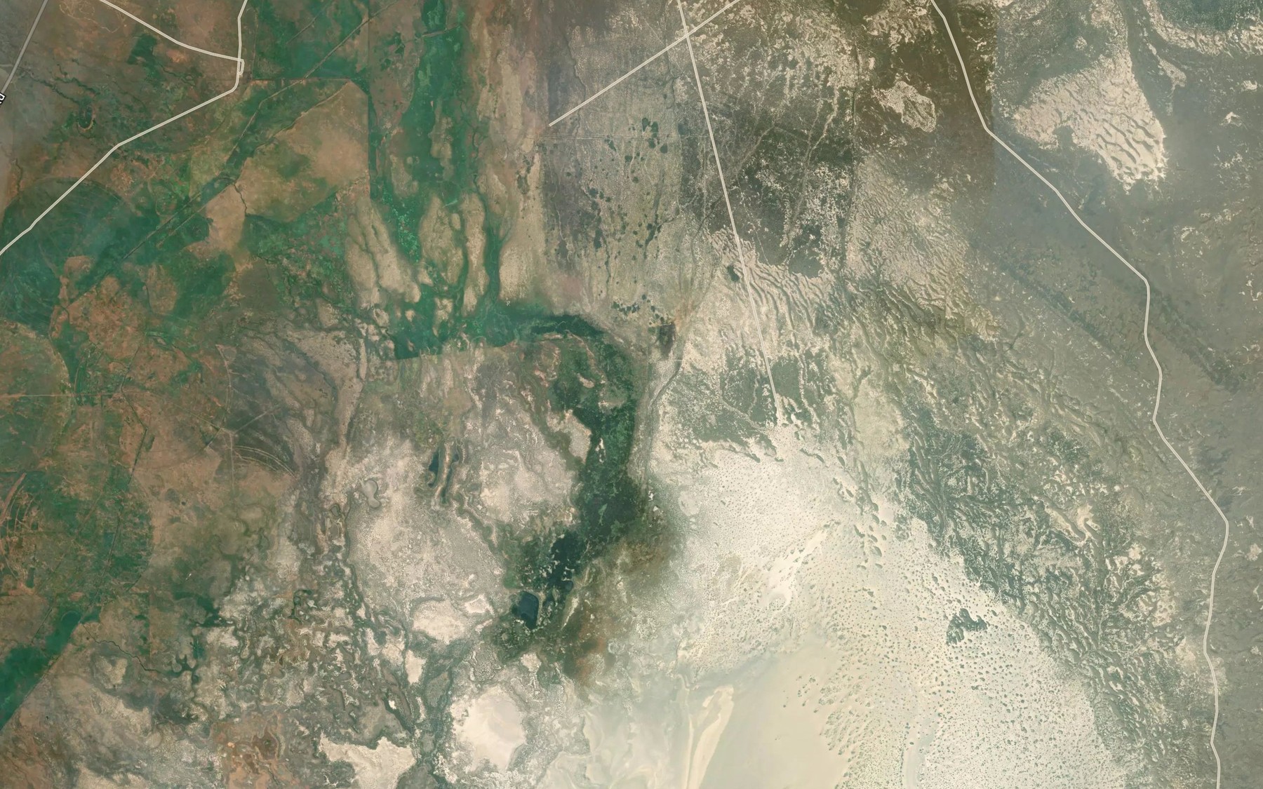 Satellite map of the Mosquito Creek
