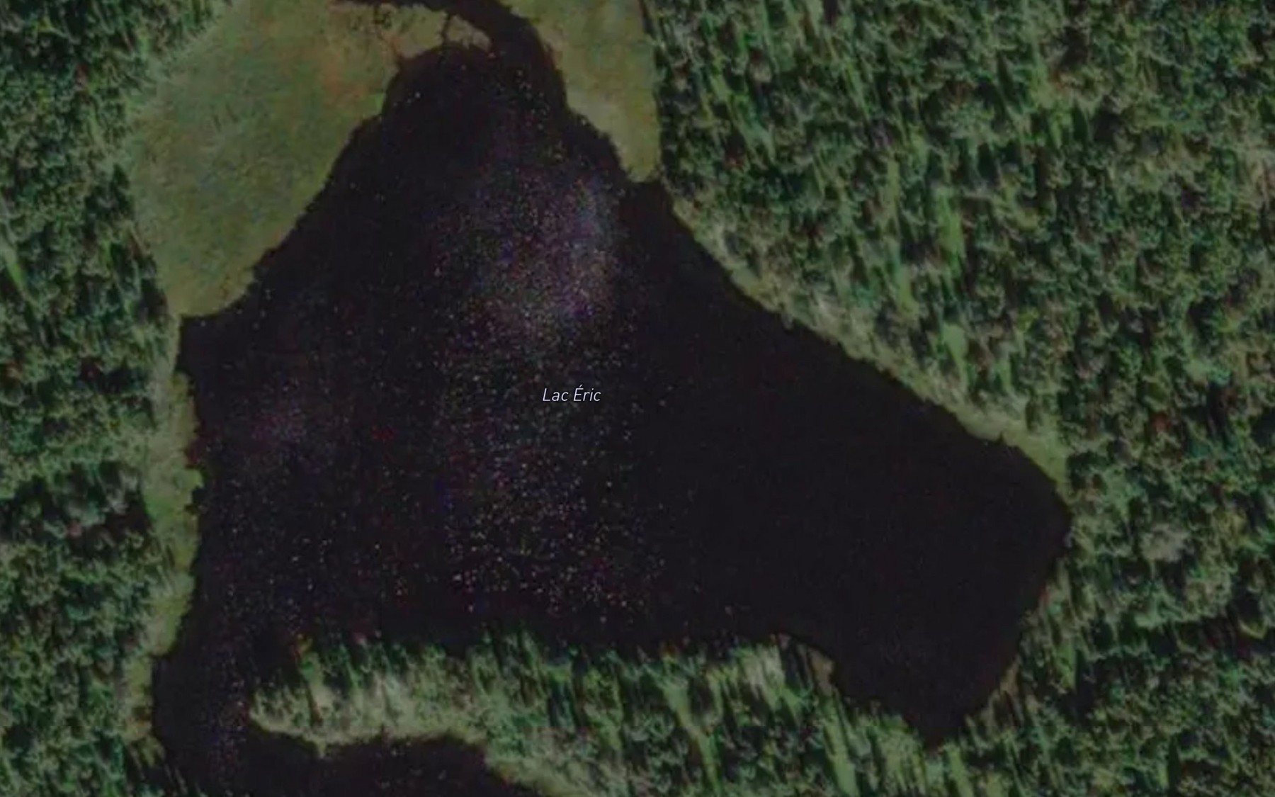 Satellite map of the Lac Eric