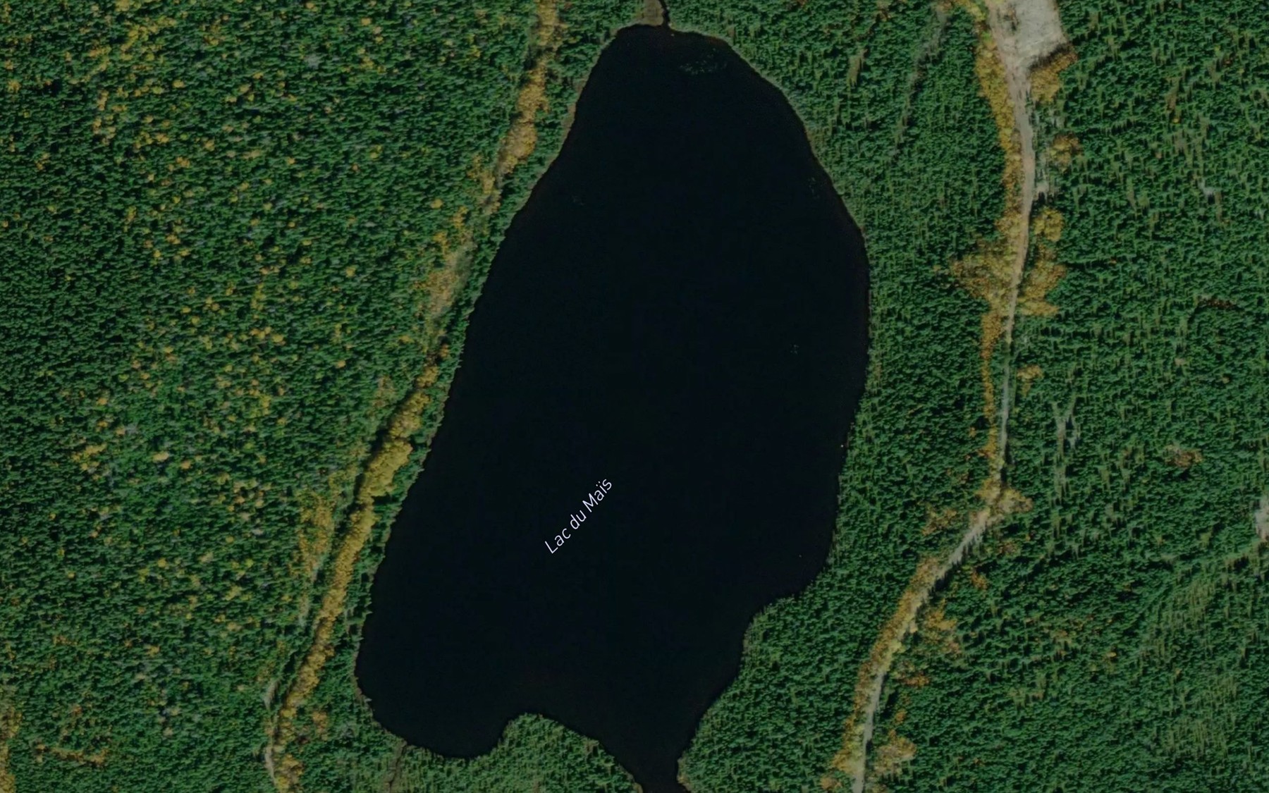 Satellite map of the Lac du Mais