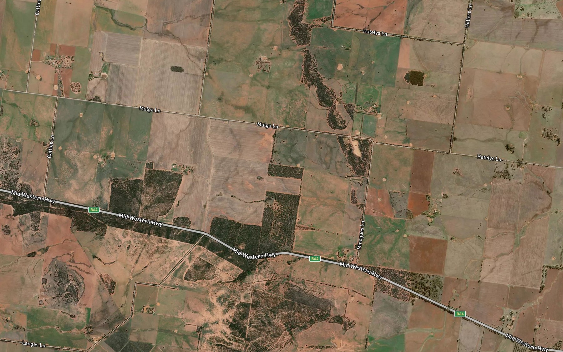 Satellite map of the Eight Mile Tank