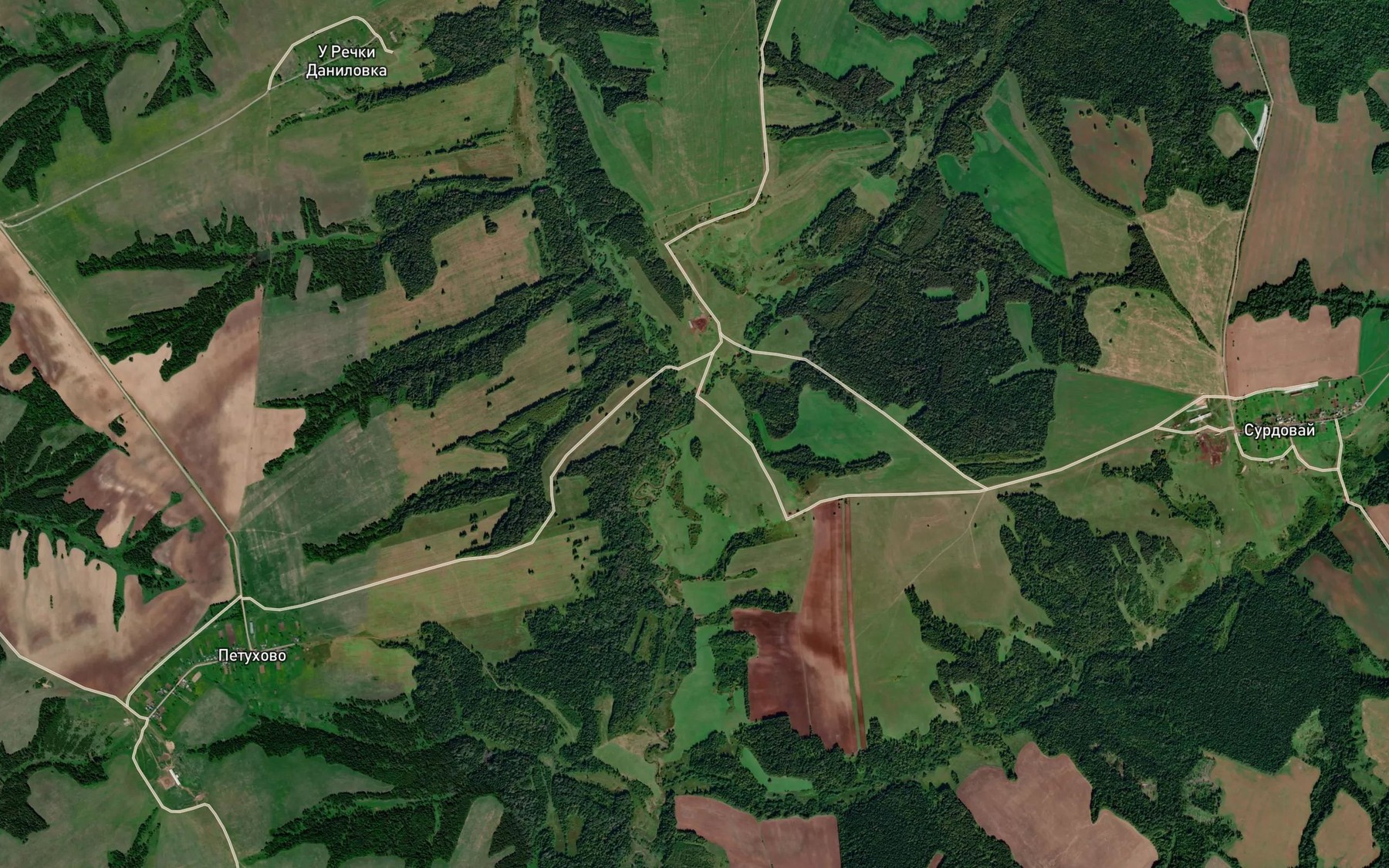 Satellite map of the Zuda