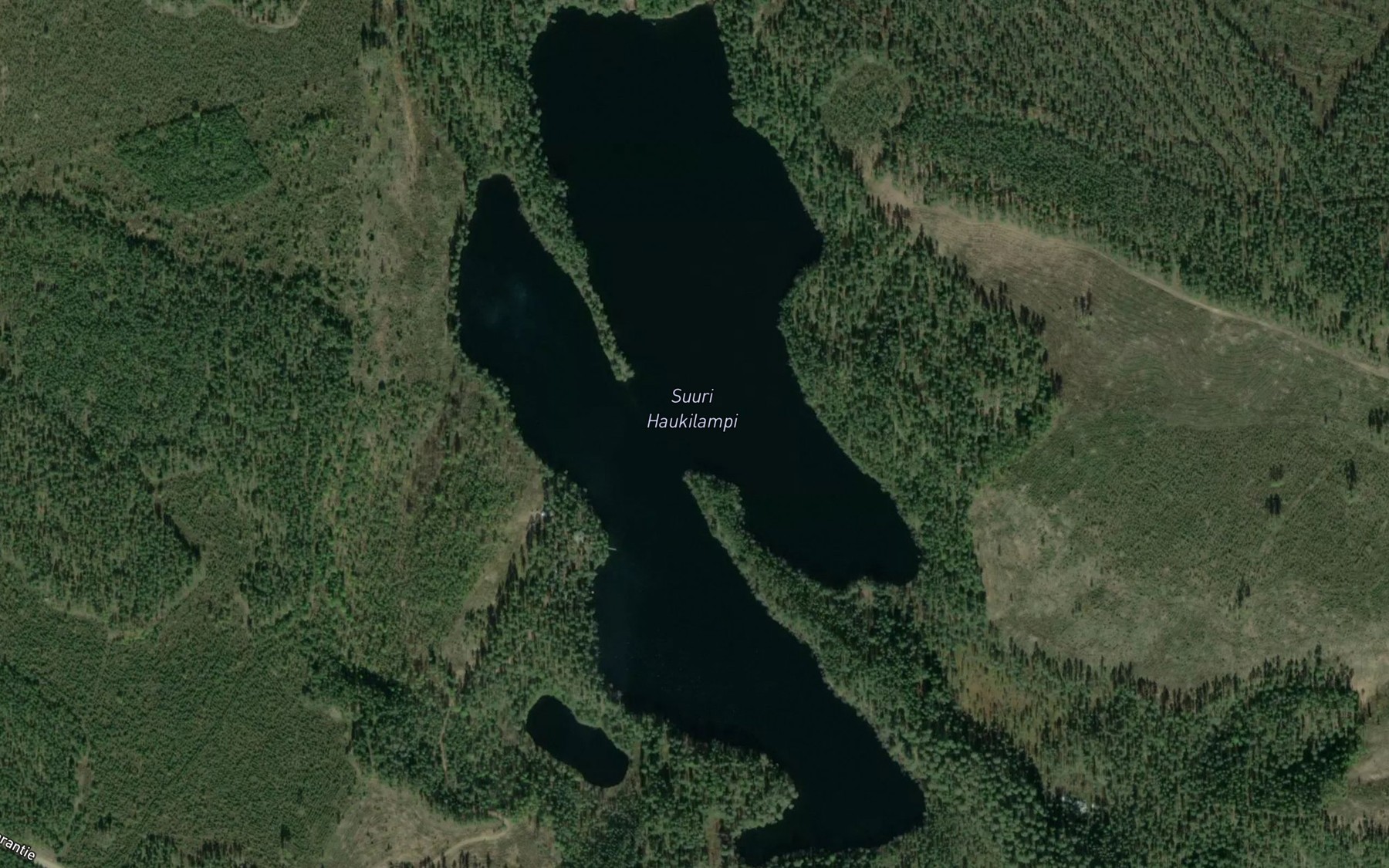 Satellite map of the Suuri Haukilampi