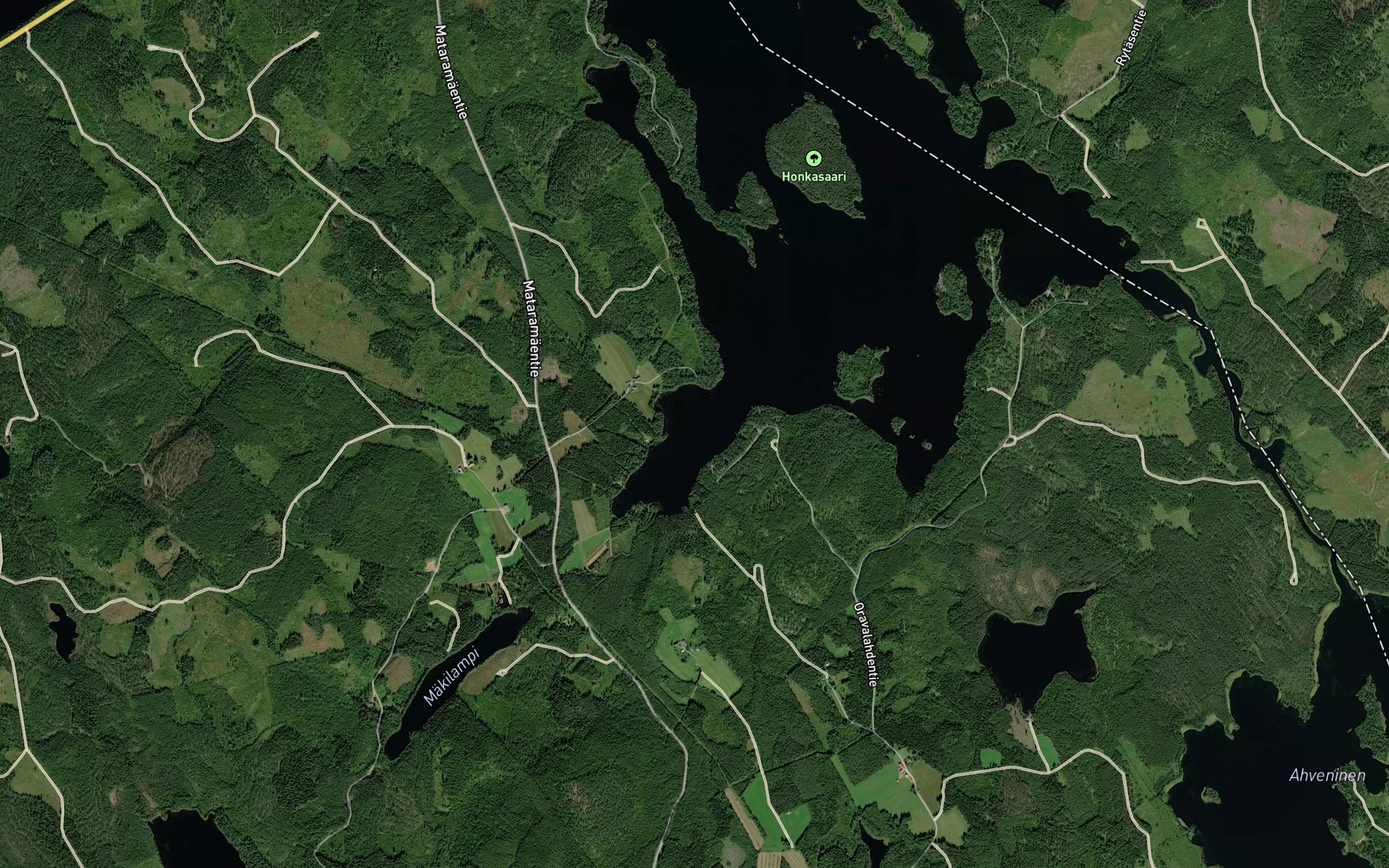 Satellite map of the Kinnulanlahti