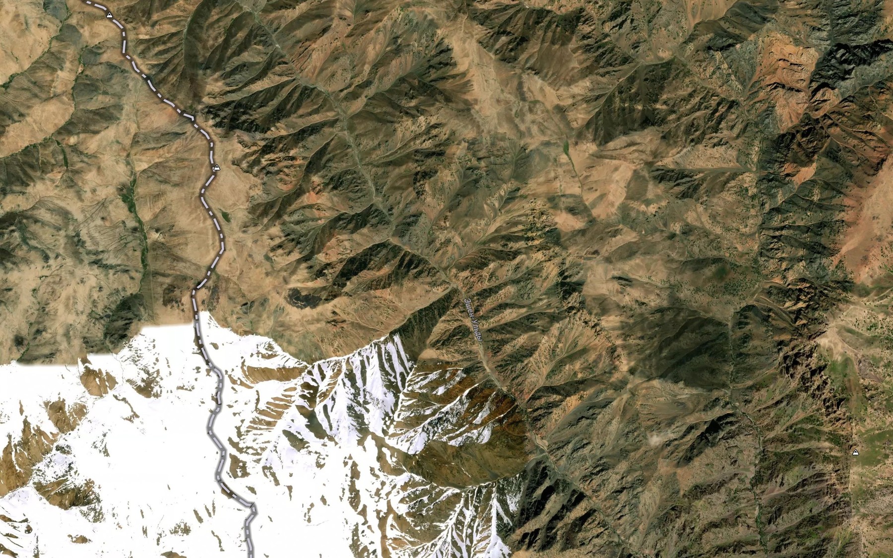 Satellite map of the Bez-Teke-Say