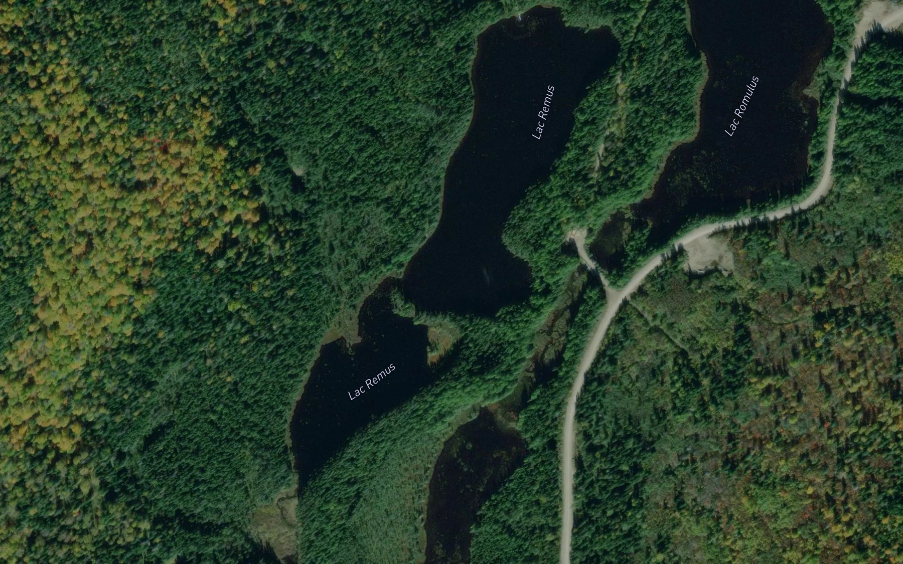 Satellite map of the Lac Remus