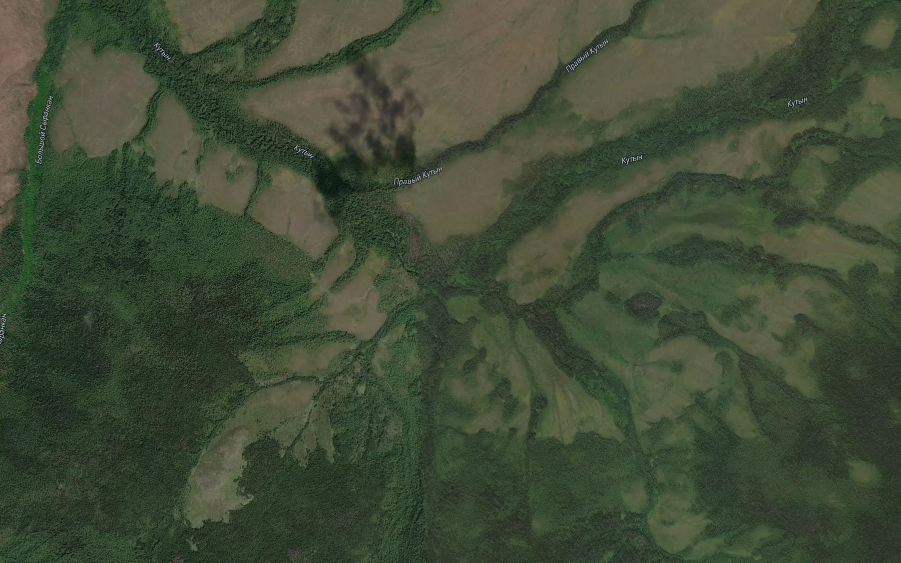 Satellite map of the Levyy Kutyn