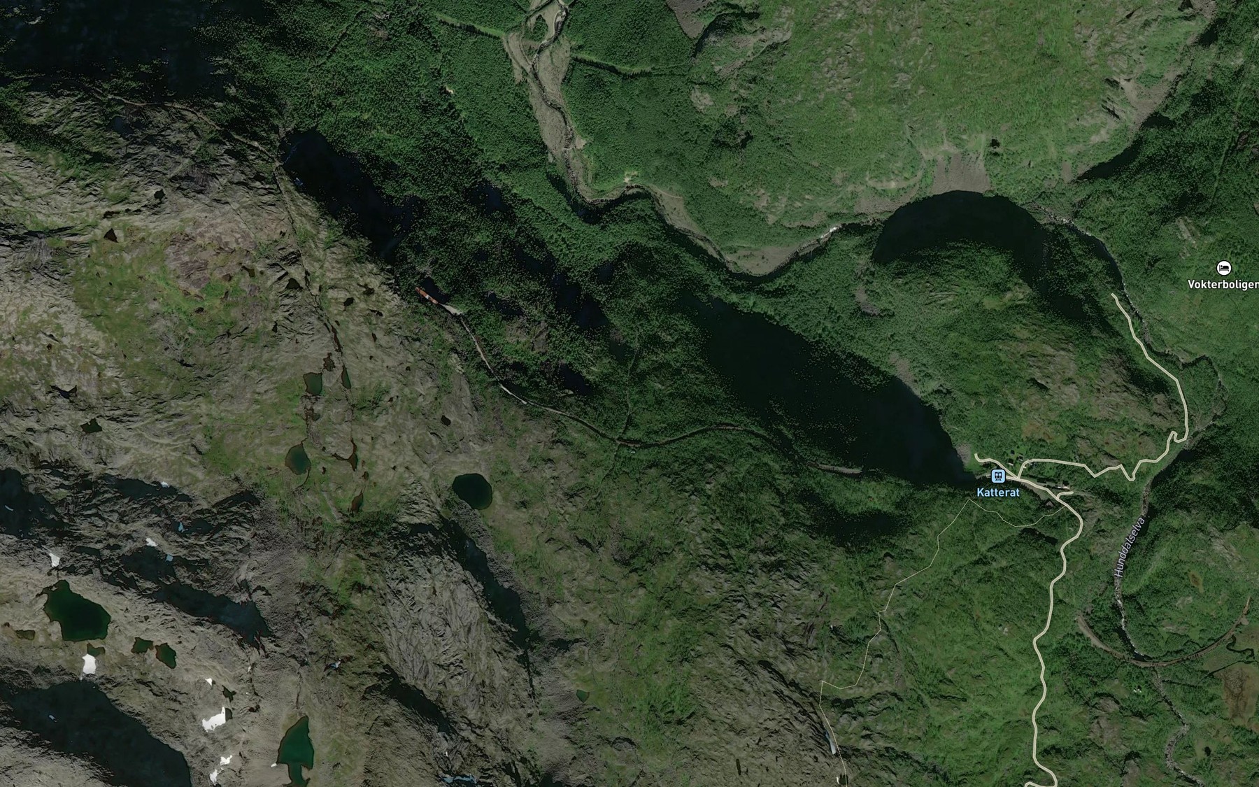Satellite map of the Tappelva