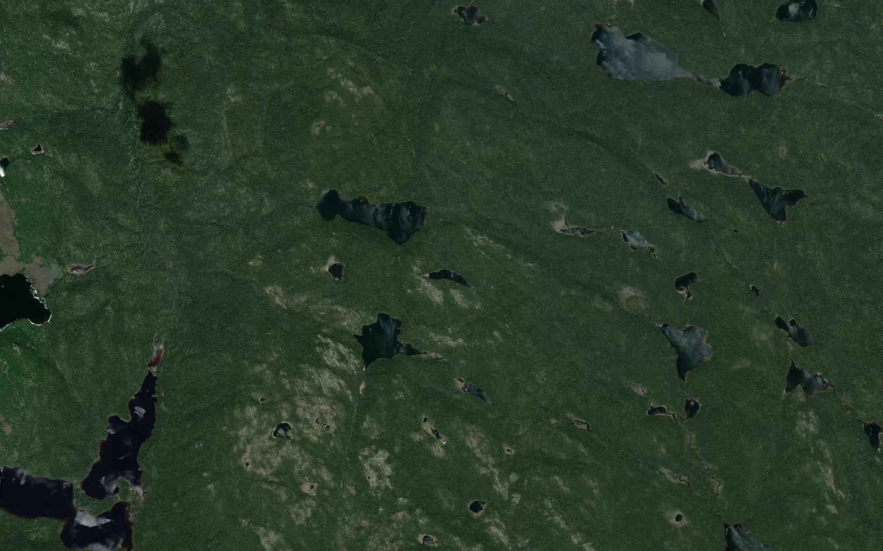 Satellite map of the Lac Gaetan
