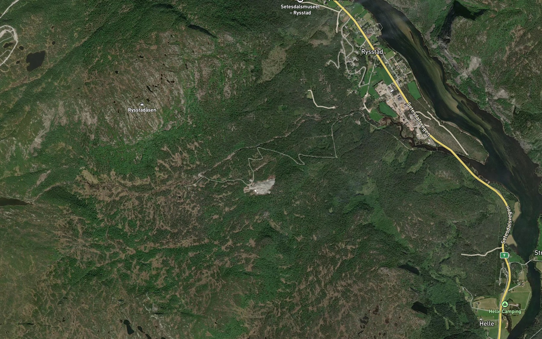 Satellite map of the Holtebekken