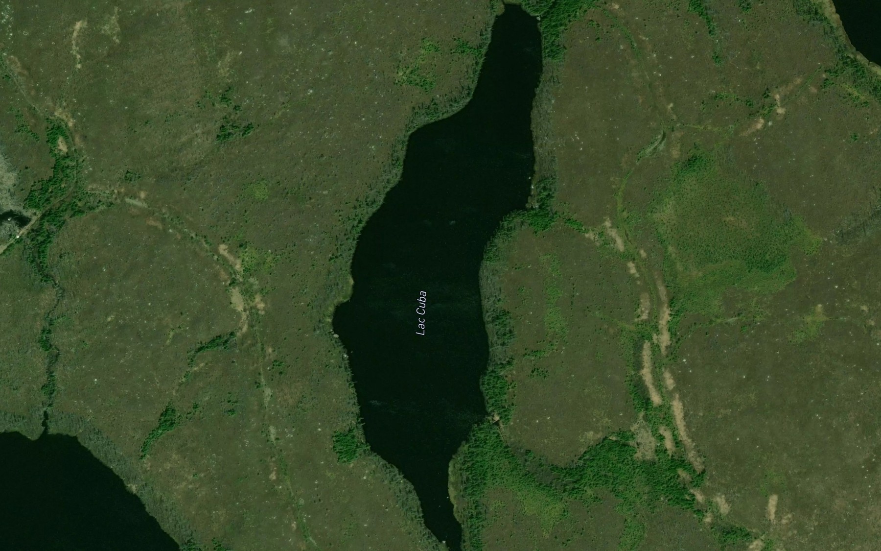 Satellite map of the Lac Cuba