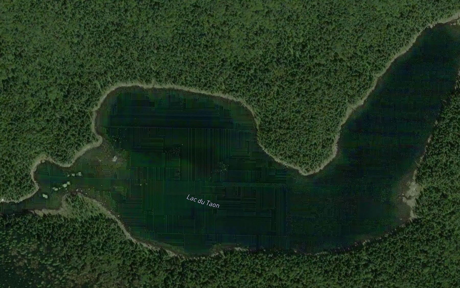 Satellite map of the Lac du Taon
