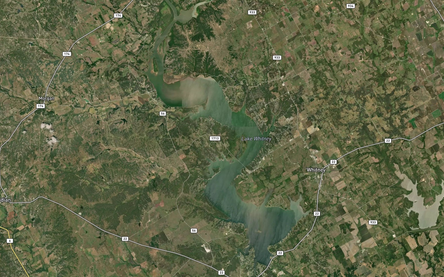 Satellite map of the Whitney Creek