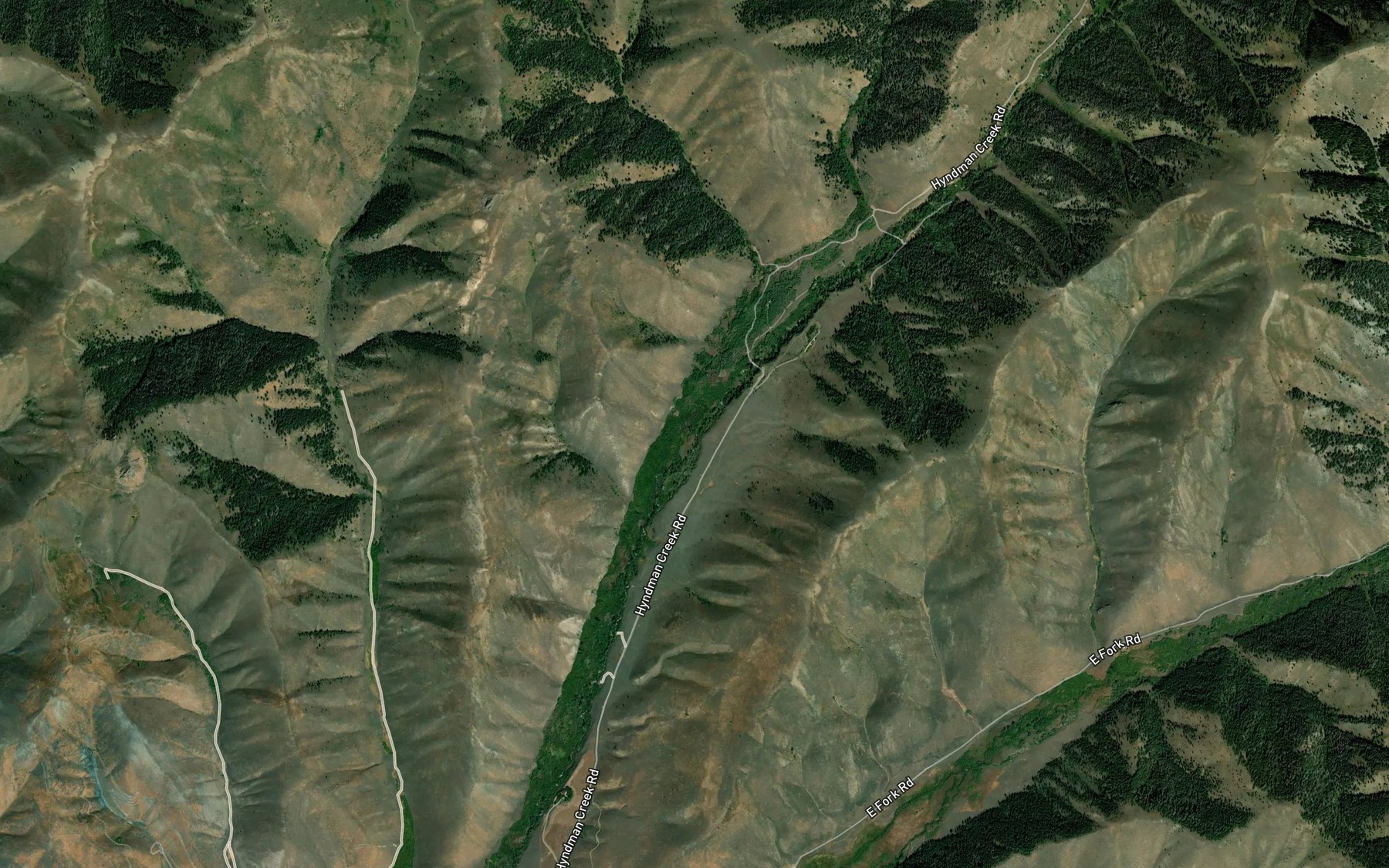 Satellite map of the Johnstone Creek