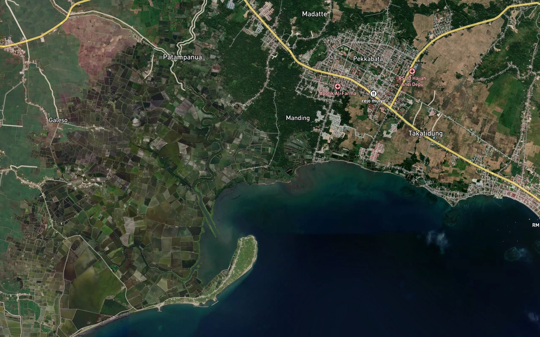 Satellite map of the Salu Kunyi