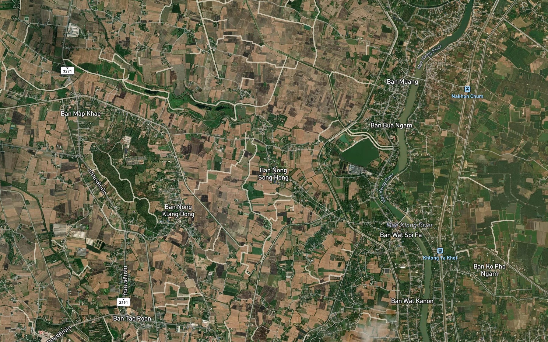 Satellite map of the Nong Chok