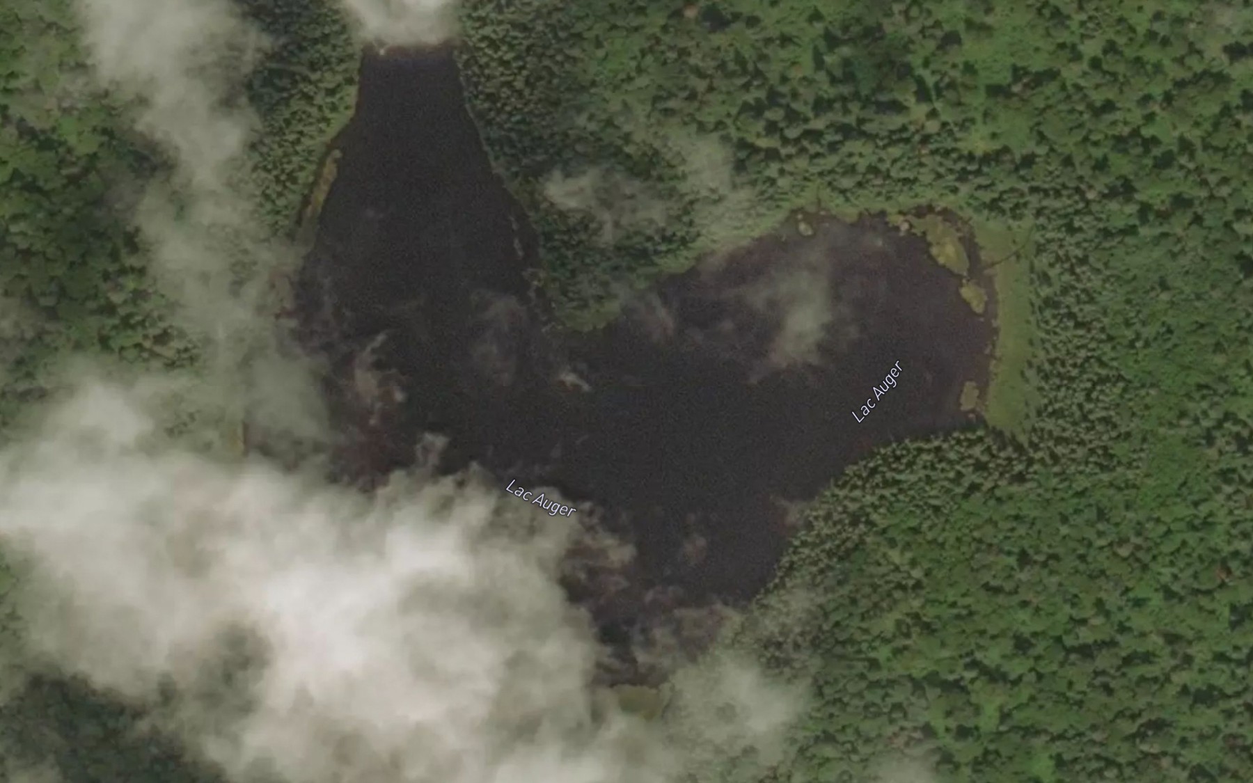 Satellite map of the Lac Auger