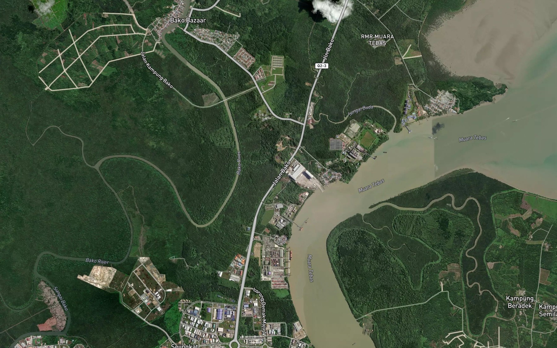 Satellite map of the Sungai Bakong
