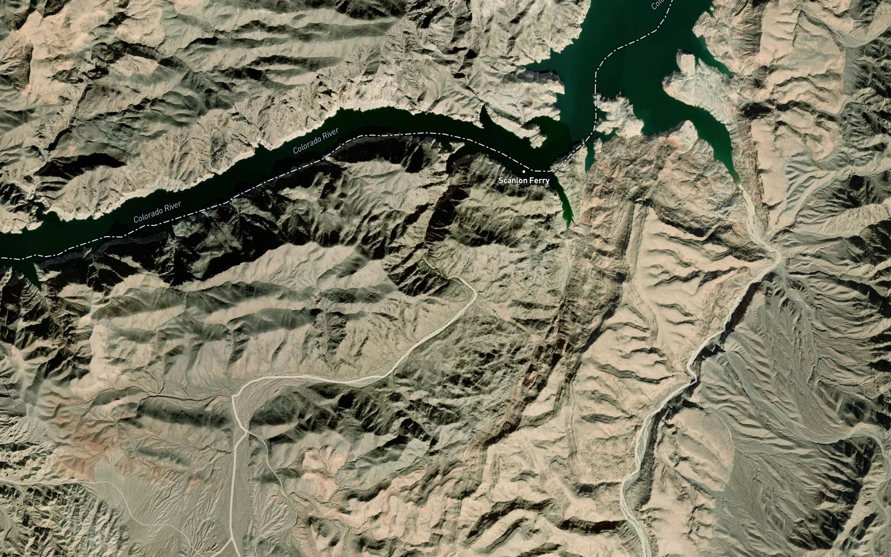 Satellite map of the Burro Spring