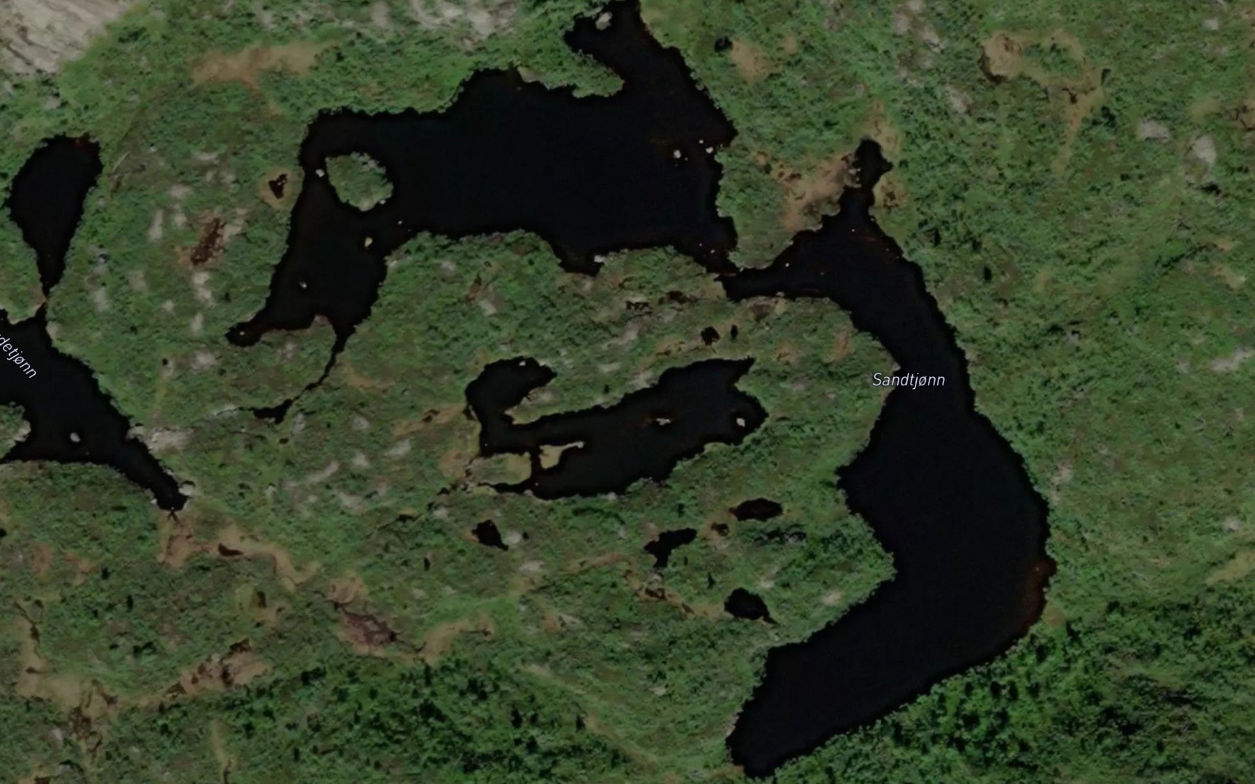 Satellite map of the Sandtjorn