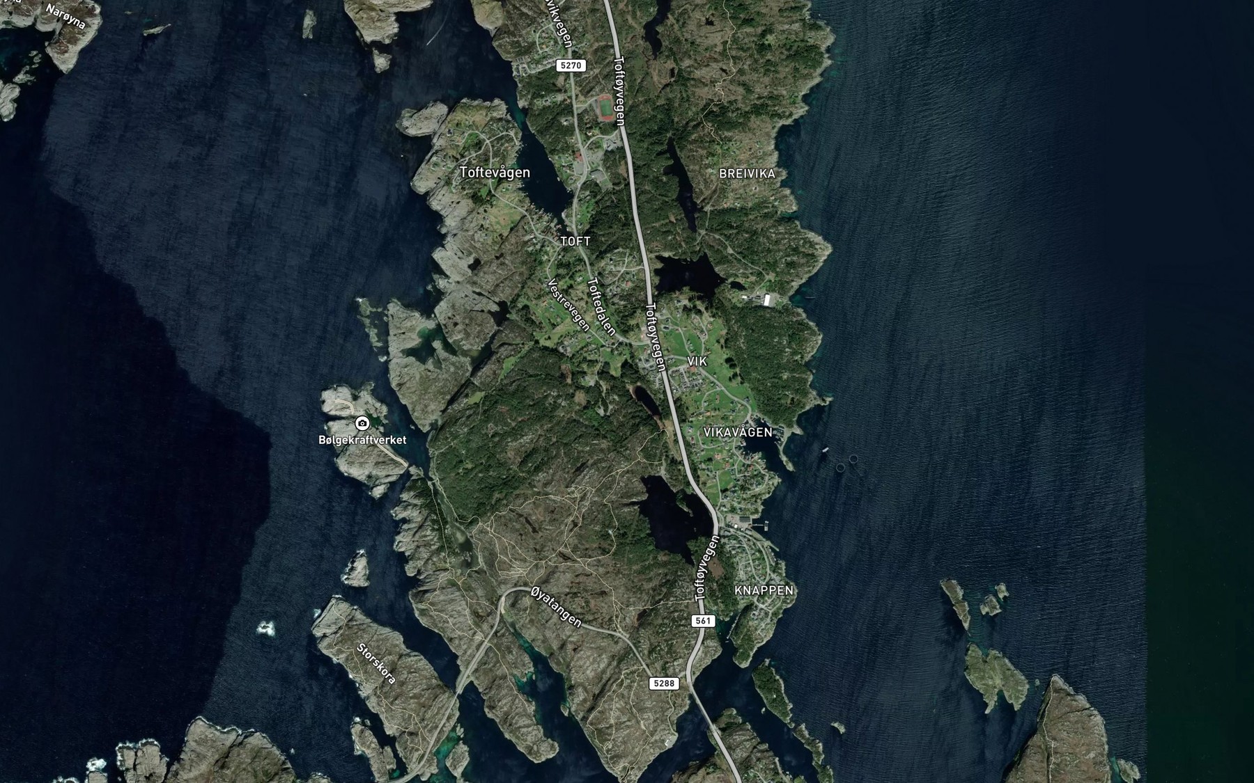 Satellite map of the Sogardsvatnet