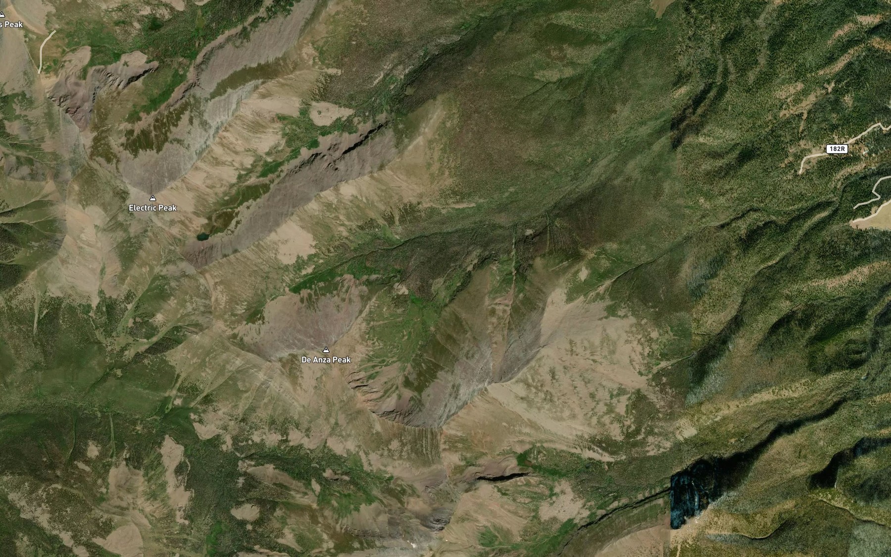 Satellite map of the Horseshoe Bend