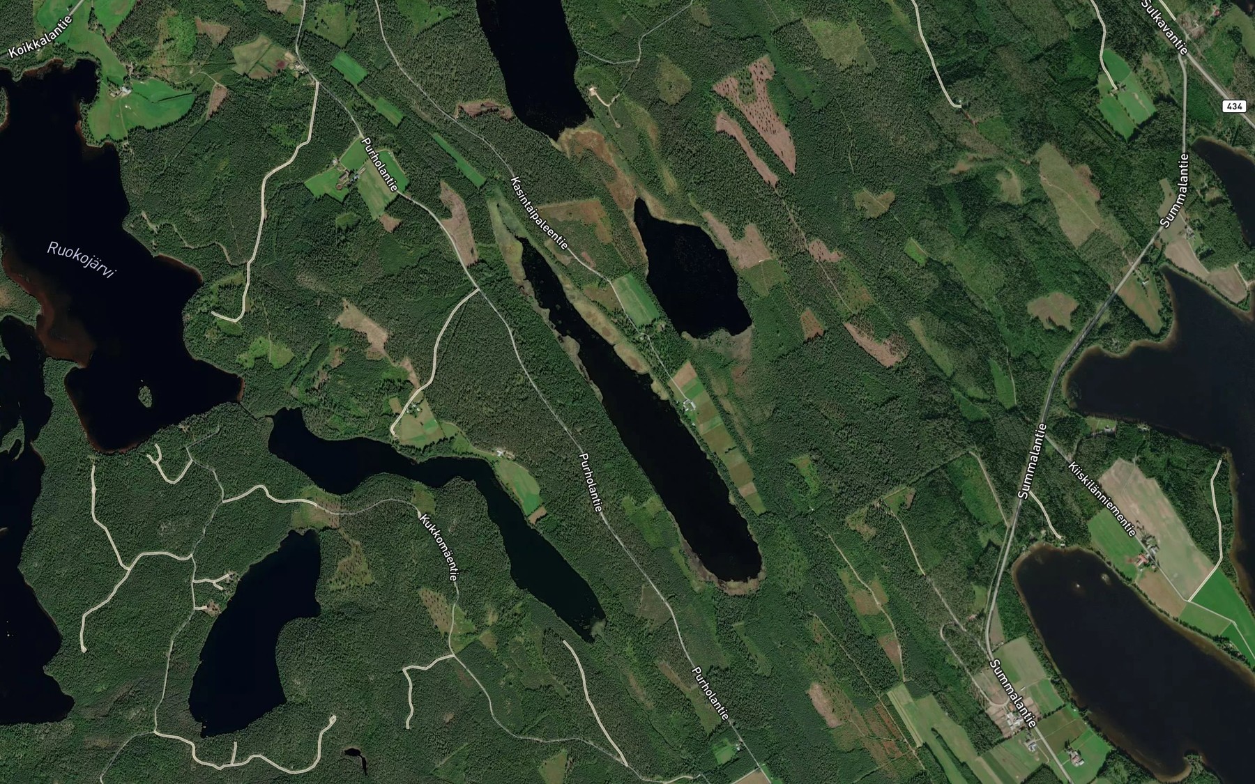 Satellite map of the Riihijarvi
